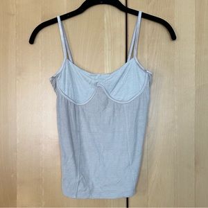 Joah Brown light tan corset tank